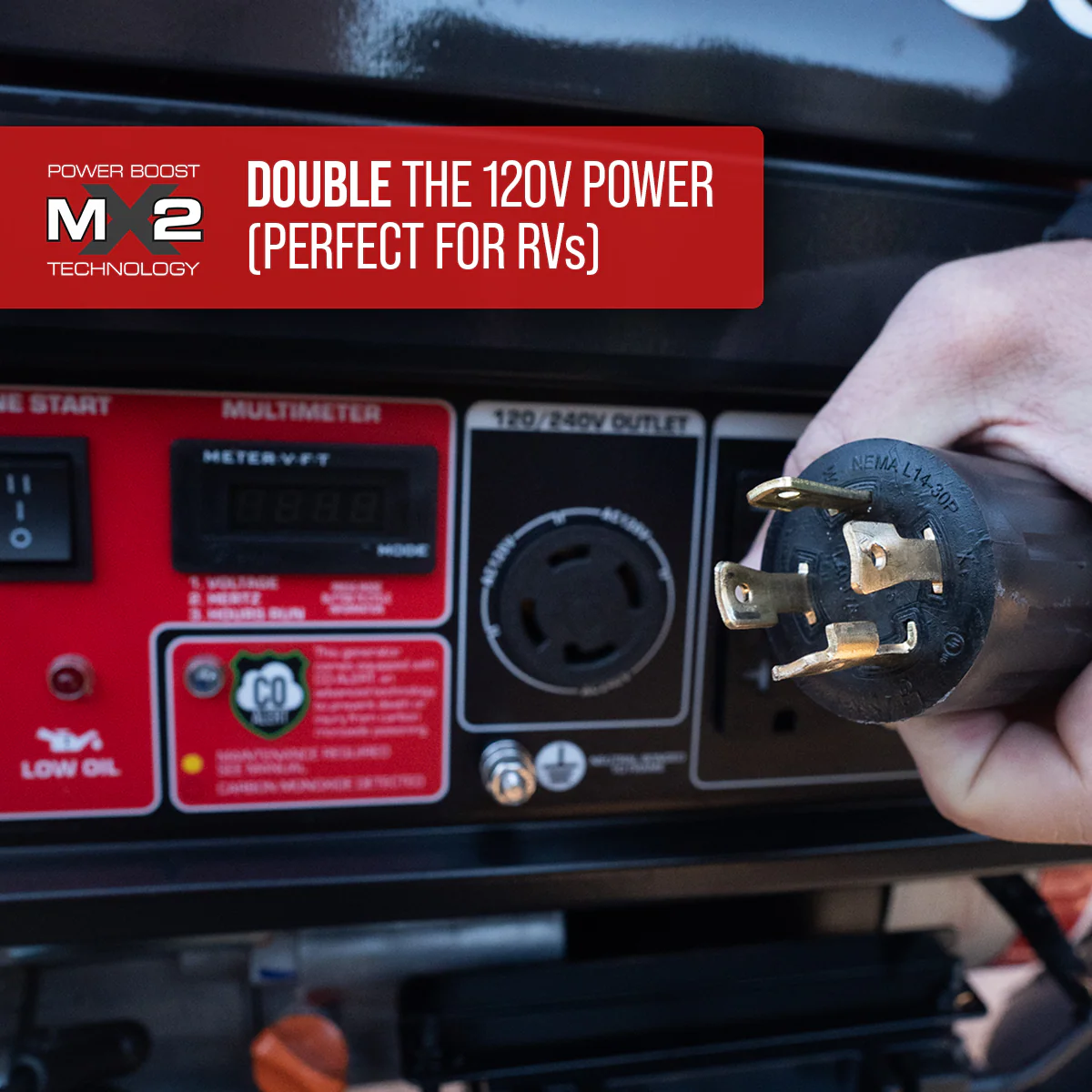 5,000 Watt Gasoline Portable Generator w/ CO Alert - Image 6