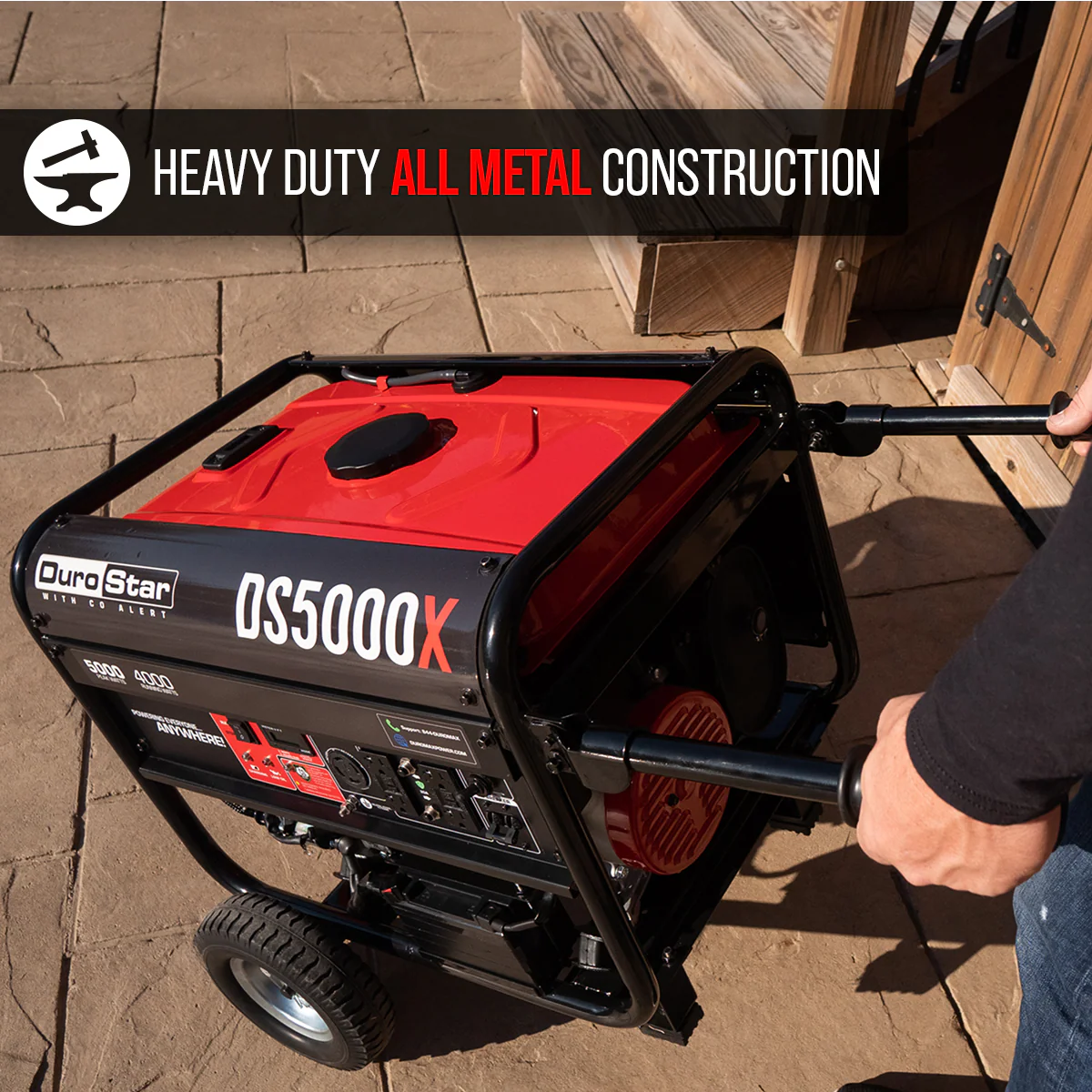 5,000 Watt Gasoline Portable Generator w/ CO Alert - Image 9