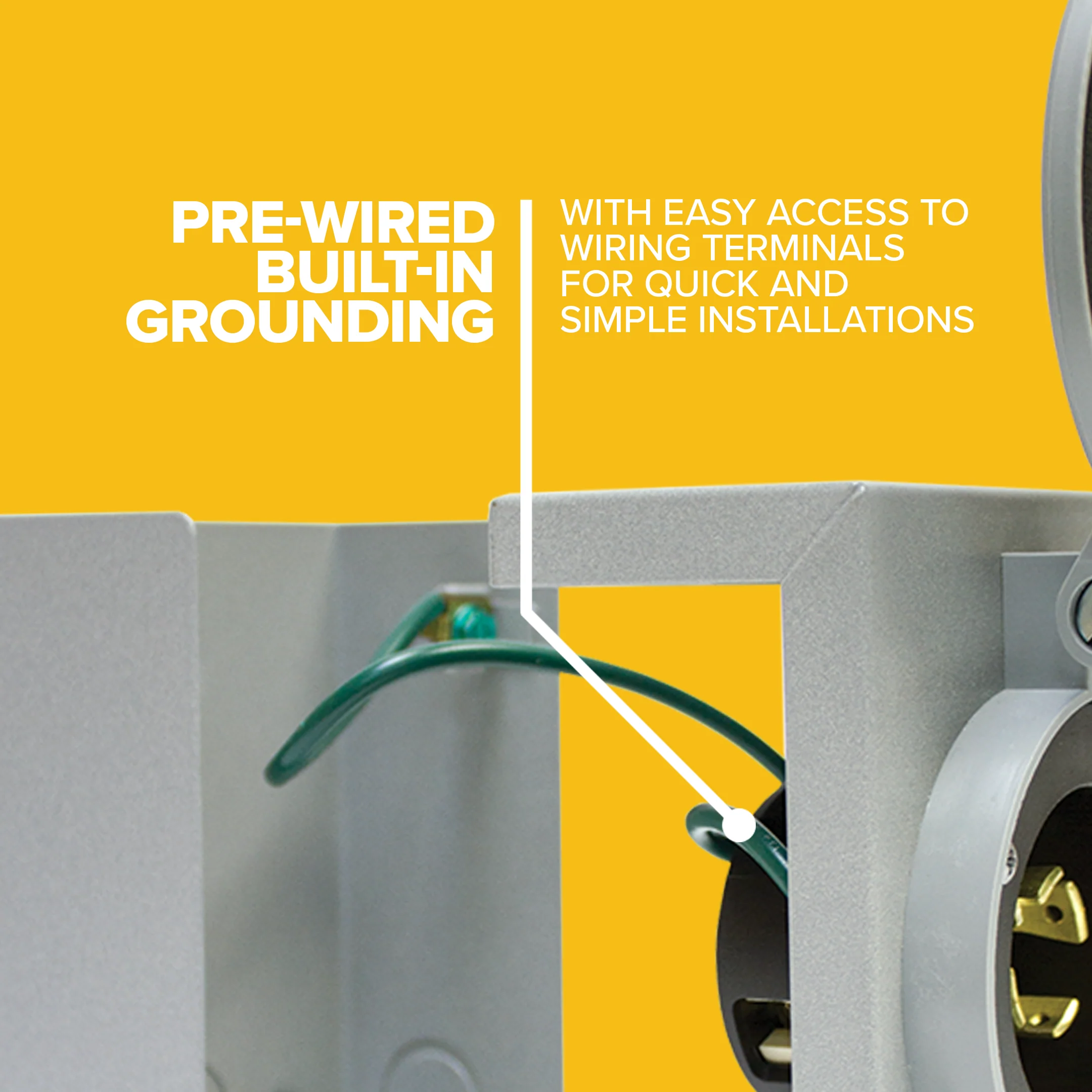 Reliance PB31 3,750-Watt 120V Pro/Tran Generator NEMA 3R Outdoor Power Inlet Box - Image 3